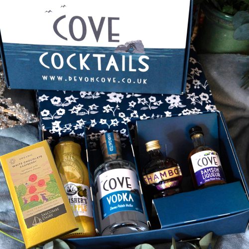 French Martini Cocktail Kit and Chocolate Gift Box